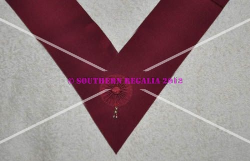 Royal Order of Scotland Sash / Cordon - Crimson - Click Image to Close